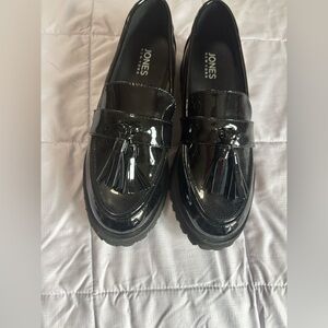 Jones New York Black Patent Leather Loafers